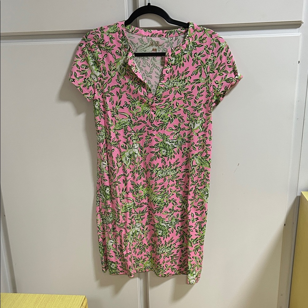 Lilly Pulitzer Dev Rousseau Mane Character Energy Toile Dress XS